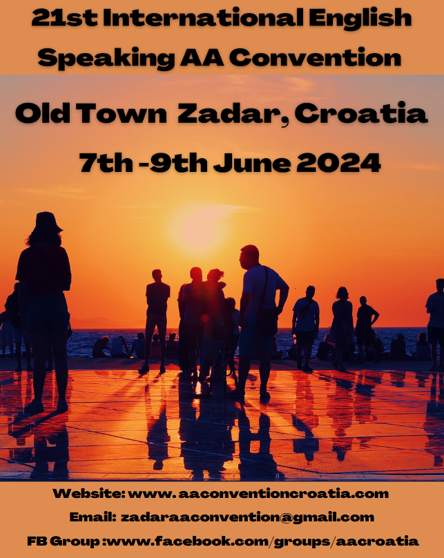 21st Int. English Speaking AA Convention Croatia 7-9 June 2024